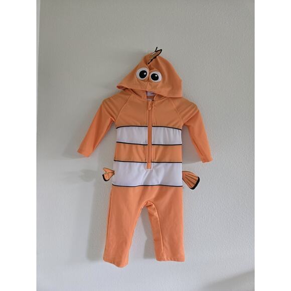 12-18 Months Finding Nemo Hooded Rashgaurd Outfit - Picture 6 of 7